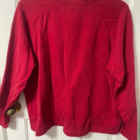 Karen Scott Red Country Hearts XL Vintage Sweater Sweatshirt Pullover - Picture 5 of 8